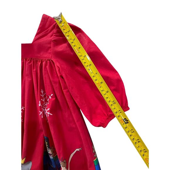 Eleanor Rose Girls SZ 8 Nutcracker Holiday Red Dress Festive Full Circle Skirt - Picture 10 of 12